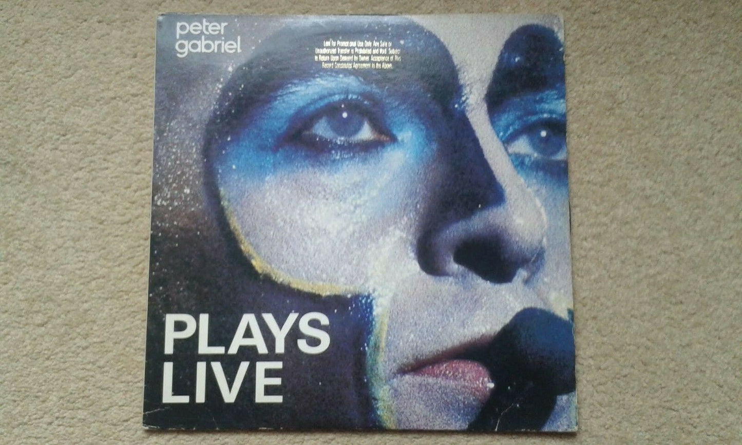 Peter Gabriel – Plays Live PROMO Double USA LP