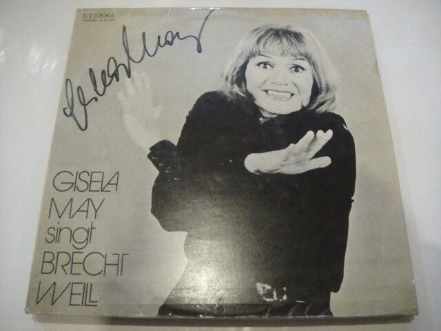 Gisela May – Singt Brecht Weill AUTOGRAPED/Signed LP German Democratic Republic