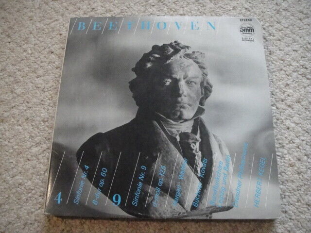 Beethoven: Symphonies 4 & 9 2xLP H.Kegel - conductor, Dresden PO ETERNA