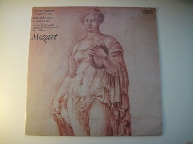 Kurt Masur - conductor, Mozart: d-moll KV 466 / C-dur KV 467 LP Black ETERNA