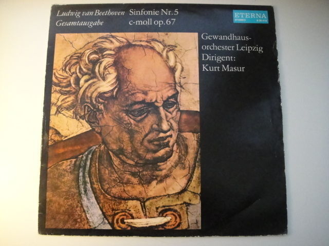 Kurt Masur - conductor, Beethoven: Symphony 5, op.67 LP ETERNA Black label
