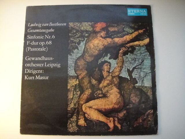 Kurt Masur - conductor, Beethoven : Symphony 6, 0p.68 LP ETERNA Black Label