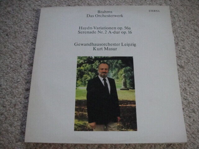Haydn-Variationen Op. 56a / Serenade Nr. 2 A-dur Op.16 Kurt Masur - conductor