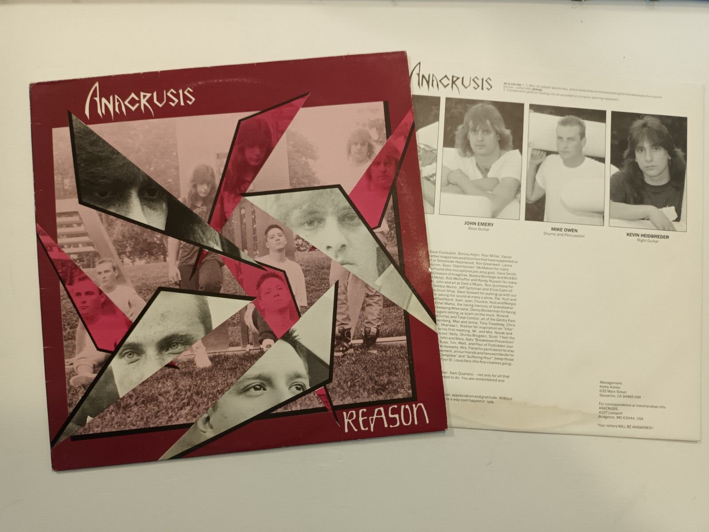 Anacrusis – Reason LP Active Records – ATV 9 UK 1990 Thrash