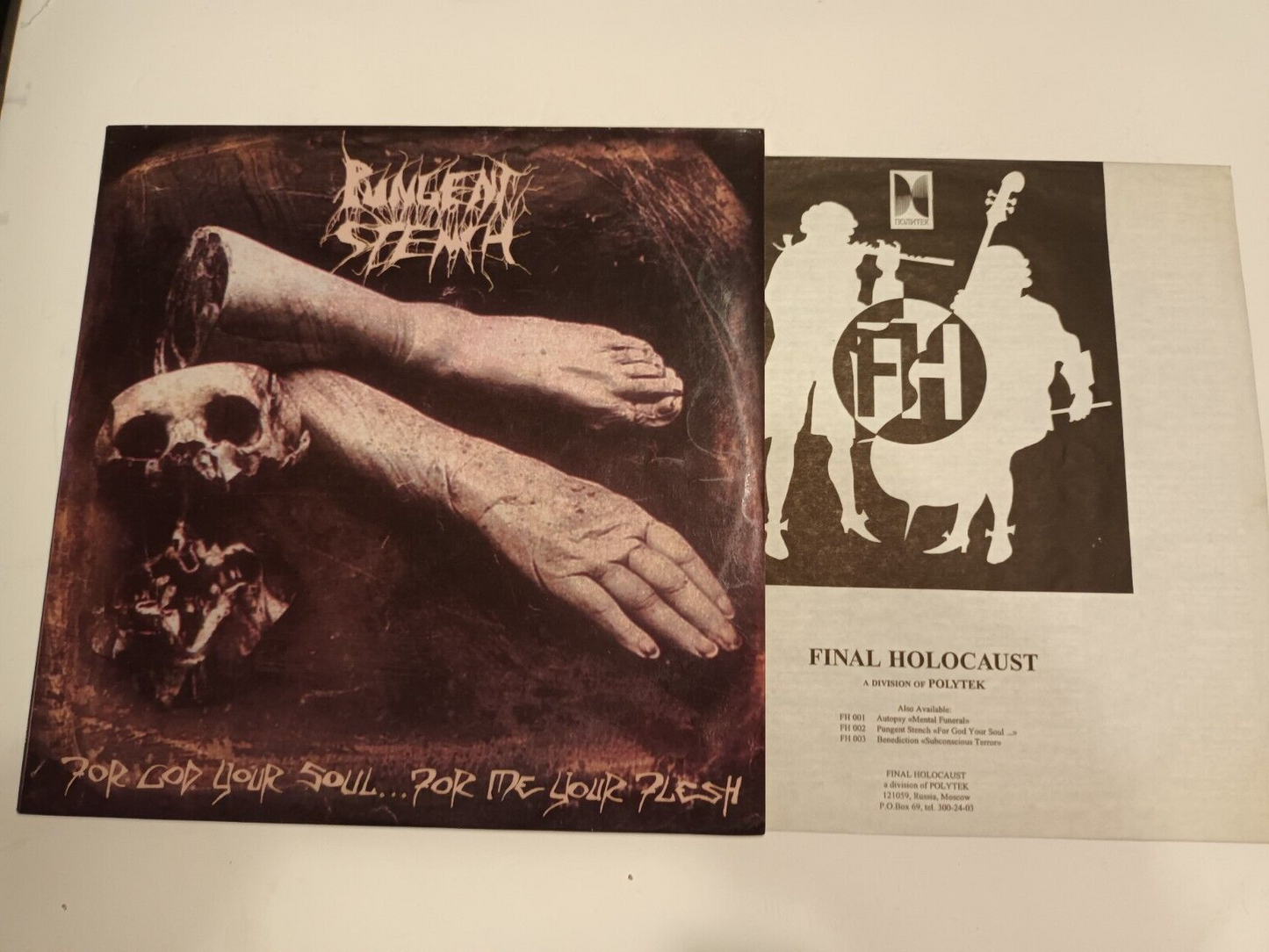 Pungent Stench – For God Your Soul LP Nuclear Blast/Final Holocaust Record 1993