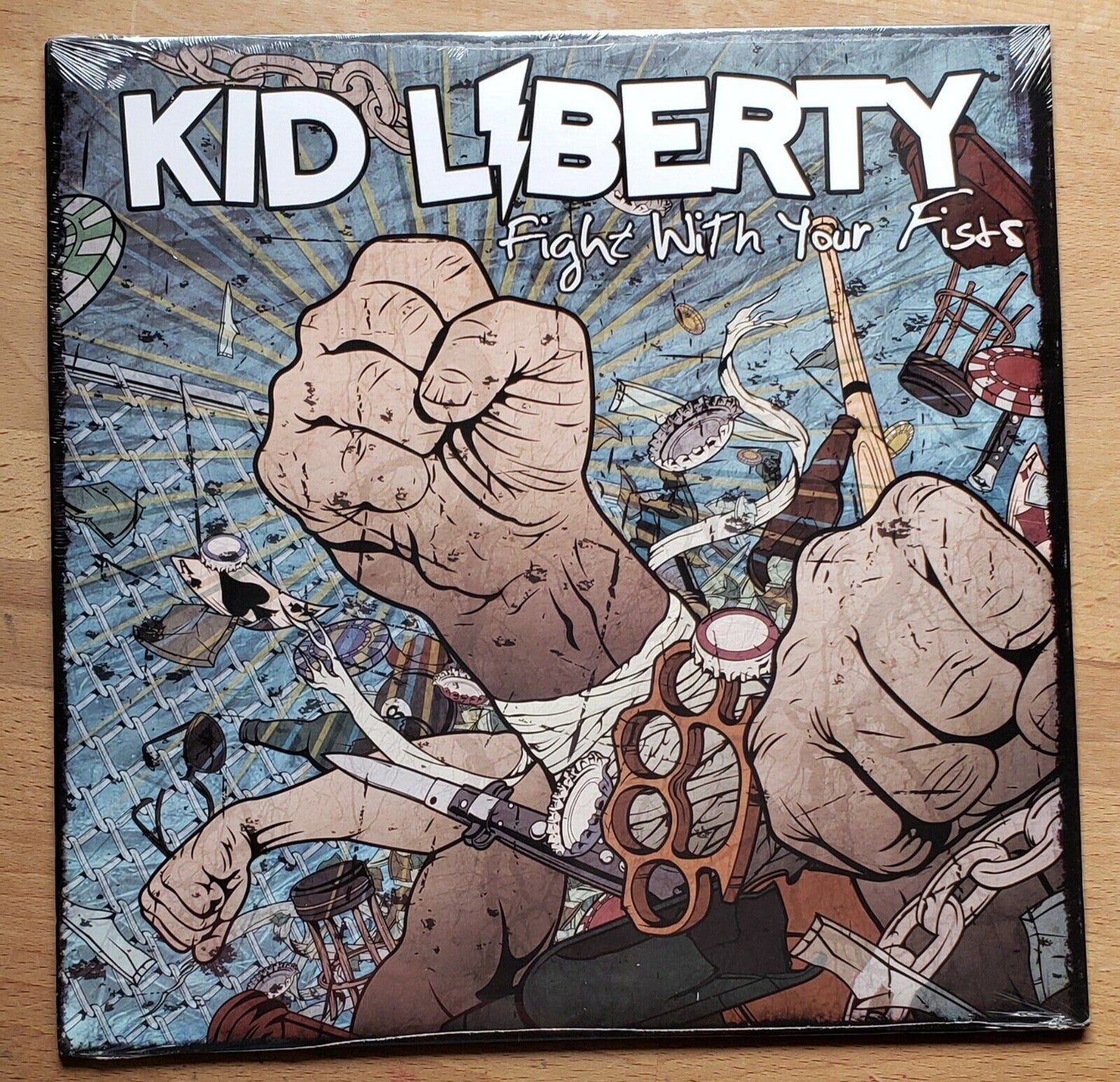 Kid Liberty – Fight With Your Fists LP Bullet Tooth – BT013 USA 2010 ORANGE