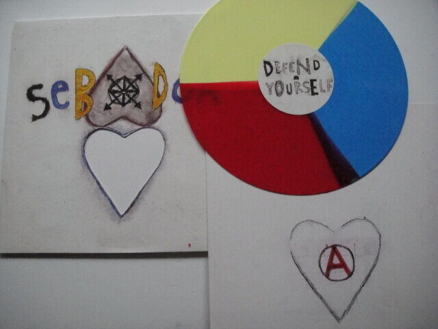 Sebadoh – Defend Yourself LP+7"RED Joyful Noise Rec. JNR120 USA 2013 Tricolor