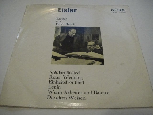 Hanns Eisler – Lieder Mit Ernst Busch LP German Democratic Republic