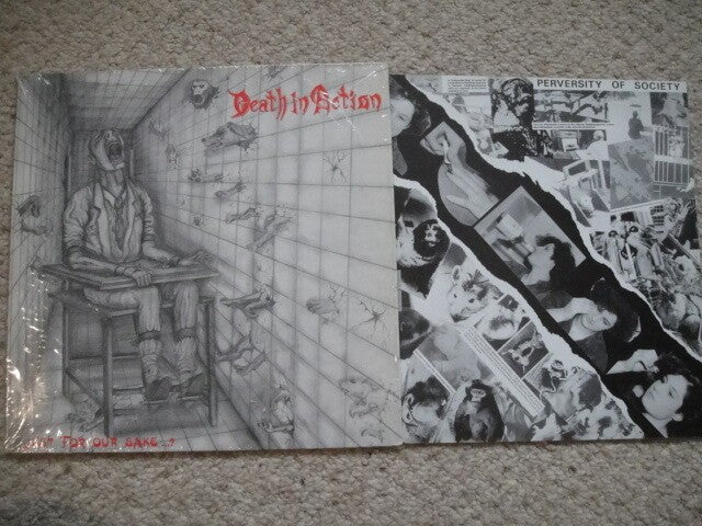 Death In Action – Just For Our Sake...? LP We Bite Rec. 062 Germany 1990 Thrash
