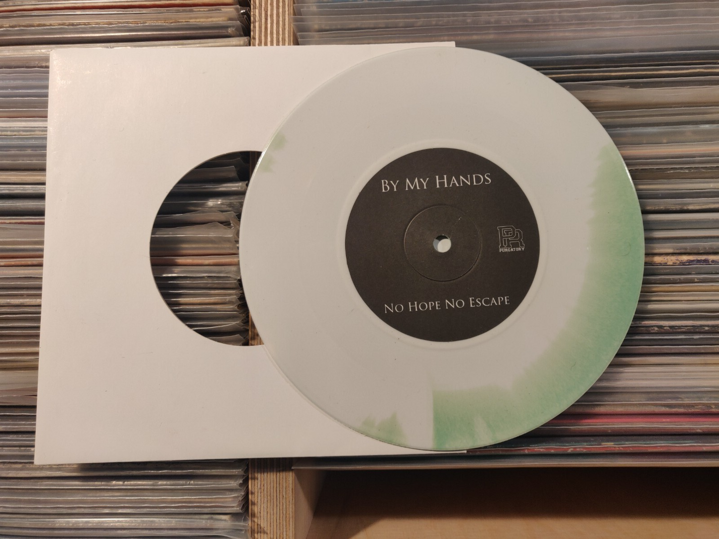 By My Hands – No Hope No Escape 7'' Hardcore PURGATORY rec. White/green