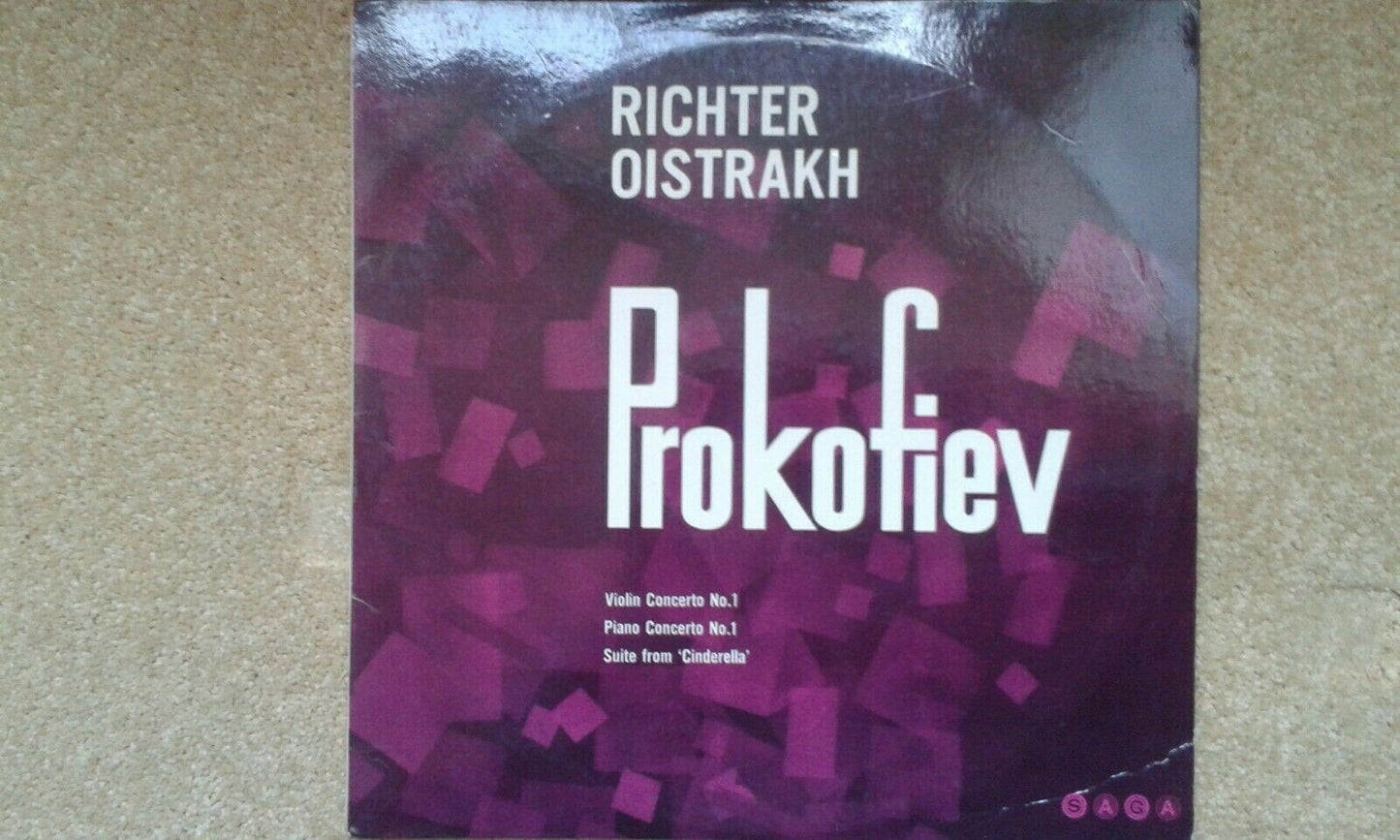 Prokofiev: Violin Concerto 1 /'Cinderella' LP Richter - piano, Oistrakh – violn