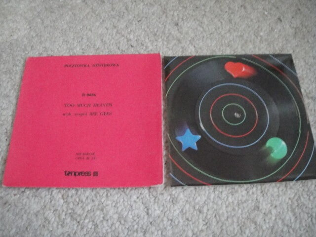 Bee Gees - To Much Heaven 7'' POLISH Flexi CARD