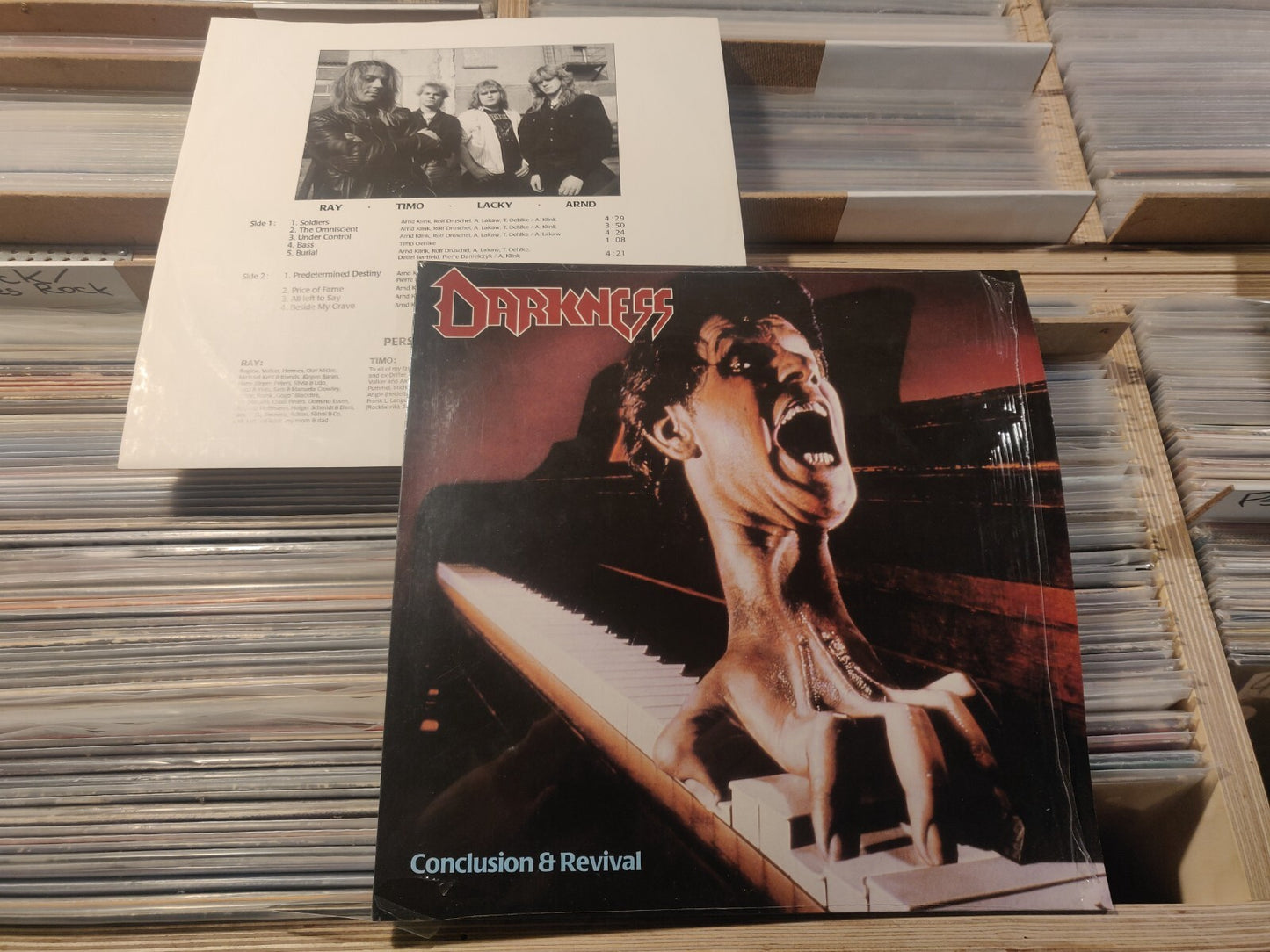 Darkness - Conclusion & Revival LP Hot Blood Records – 87211 Germany 1989 RARE
