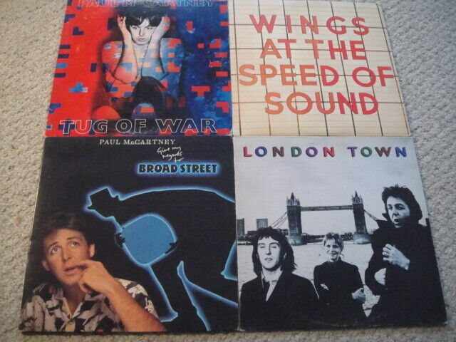 McCartney/Wings: At The Speed Of Sound/London Town/Broad Street/Tug of War 4xLPs