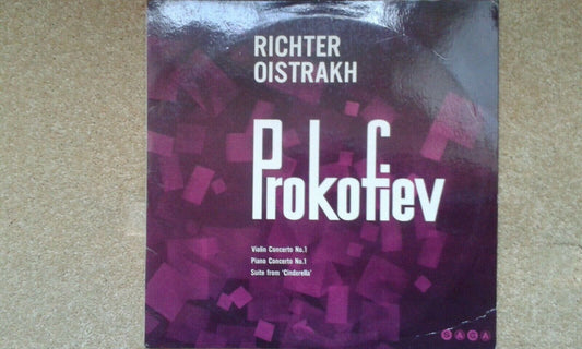 Prokofiev: Violin Concerto 1 /'Cinderella' LP Richter - piano, Oistrakh ‎– violn