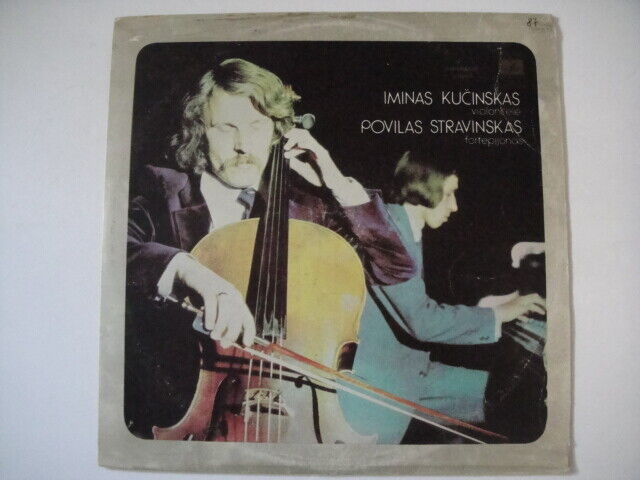 KUCINSKAS - cello, STRAVINSKAS - piano BACH Sonata G-dur BEETHOVEN: Sonata 4 LP