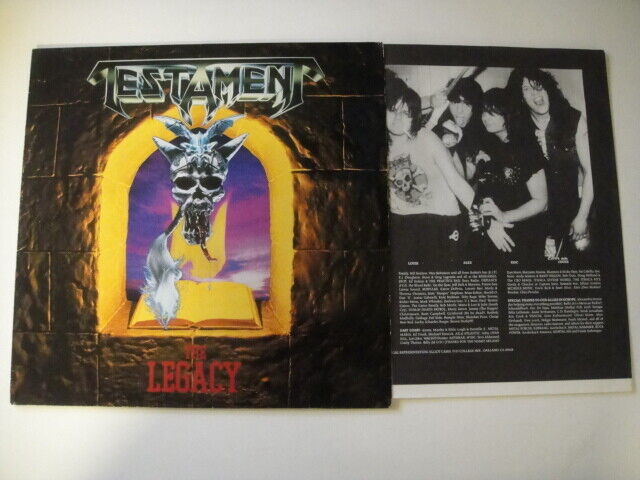 Testament ‎– The Legacy LP Megaforce/Atlantic - 781 741-1 Germany 1987 ORIGINAL