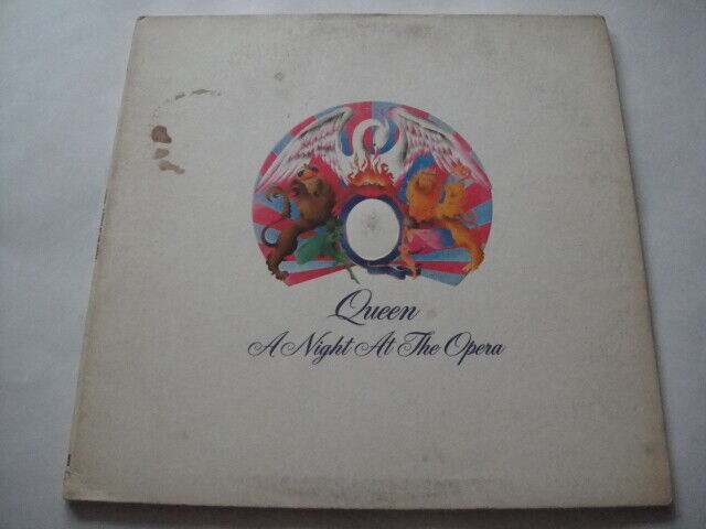 Queen ‎– A Night At The Opera USA Press 1975 Elektra 7E-1053 Embossed Gatefold