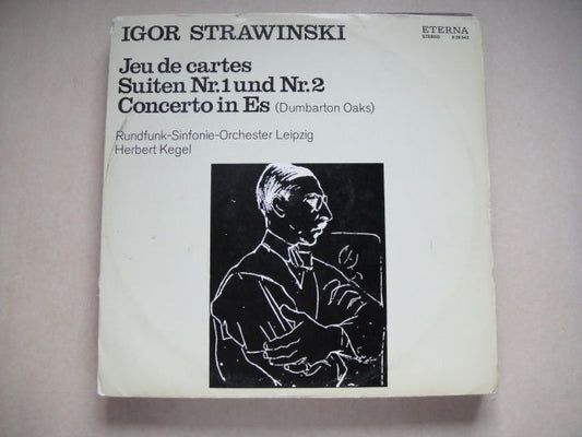 Stravinsky: Jeux de cartes; Suites 1, 2; Dumbarton Oaks Herbert Kegel ETERNA LP