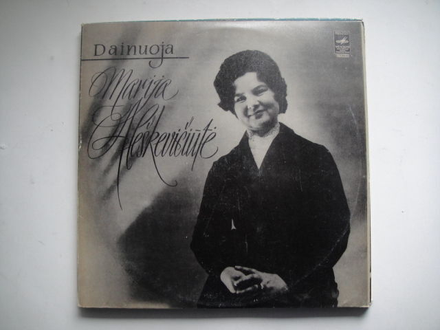 Maria Aleskeviciute - mezzo-soprano, Lithuanian LP