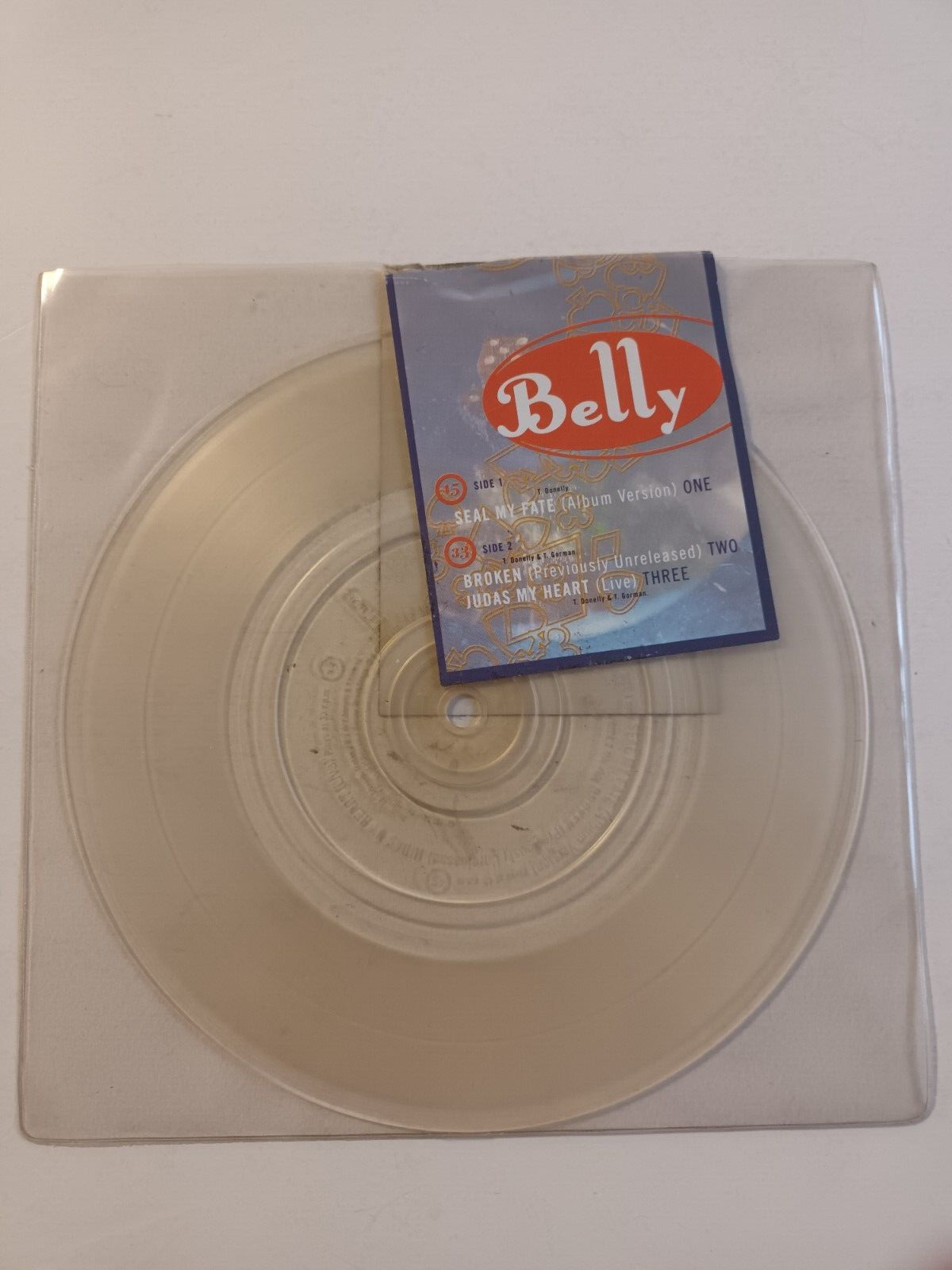 Belly – Seal My Fate  7' 4AD – AD 5007 UK 1995 Clear