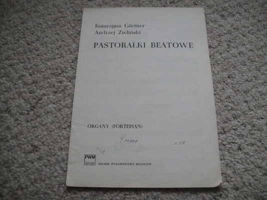 Vintage Sheet Music Score: K.Gartner/A.Zielinski: Pastoralki Beatowe PWM Poland