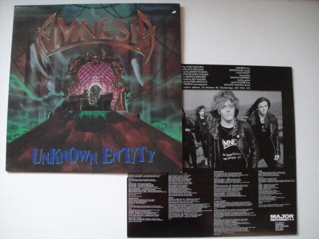 Amnesia ‎– Unknown Entity LP Major Records ‎– WADES 3 UK 1991