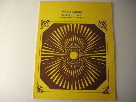 Vintage Sheet Music Score: Povilas Dikcius: 4 Sonetas for Voice and Piano