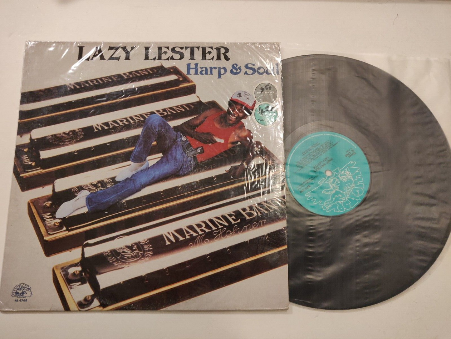 Lazy Lester – Harp & Soul LP Chicago Blues Alligator Records – AL 4768 UK 1988