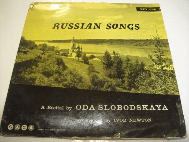 Oda Slobodskaya ‎– Russian Songs  LP Saga