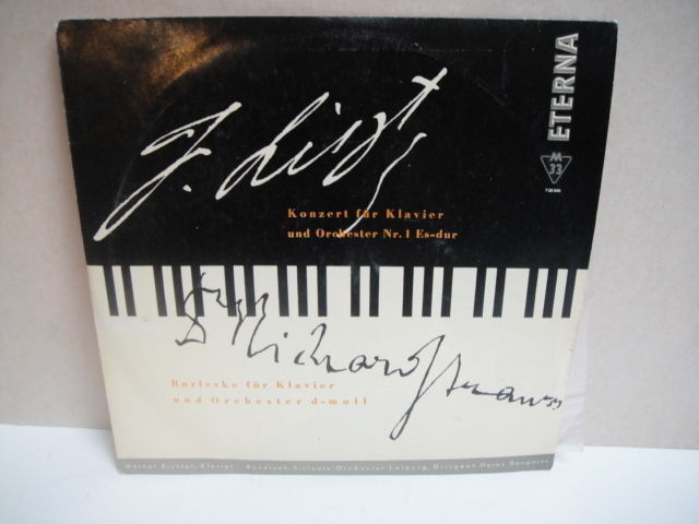 Werner Richter piano Strauss Liszt LP ETERNA 10'