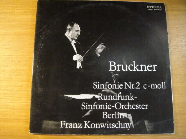 BRUCKNER Symphony no.2 Franz KONWITSCHNY - conductor ETERNA Black LABEL 2xLP