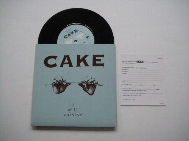 Cake ‎– I Will Survive 7" Capricorn/Mercury ‎– 574 470-7 UK 1997