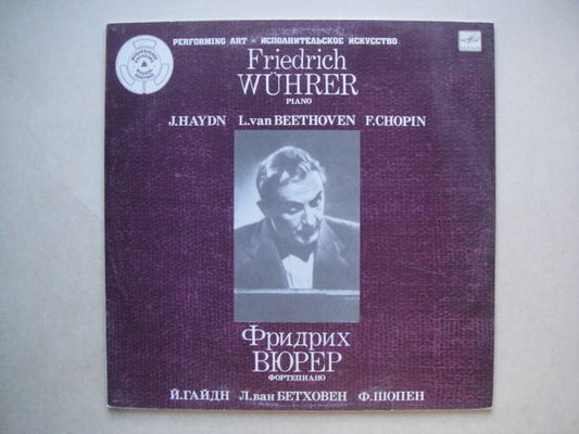 F. Wuhrer - piano Haydn Andante and Variations, Beethoven,Chopin Etudes LP RUS