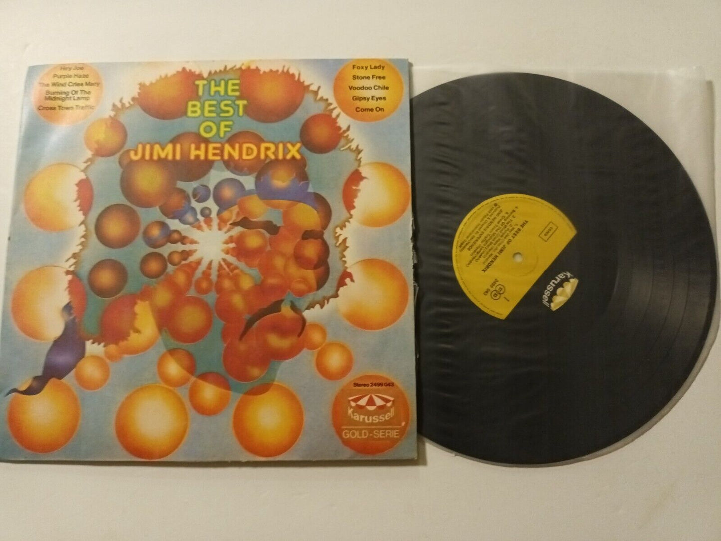 Jimi Hendrix – The Best Of INDIA press!!! Karussell – 2499 043 India 1976