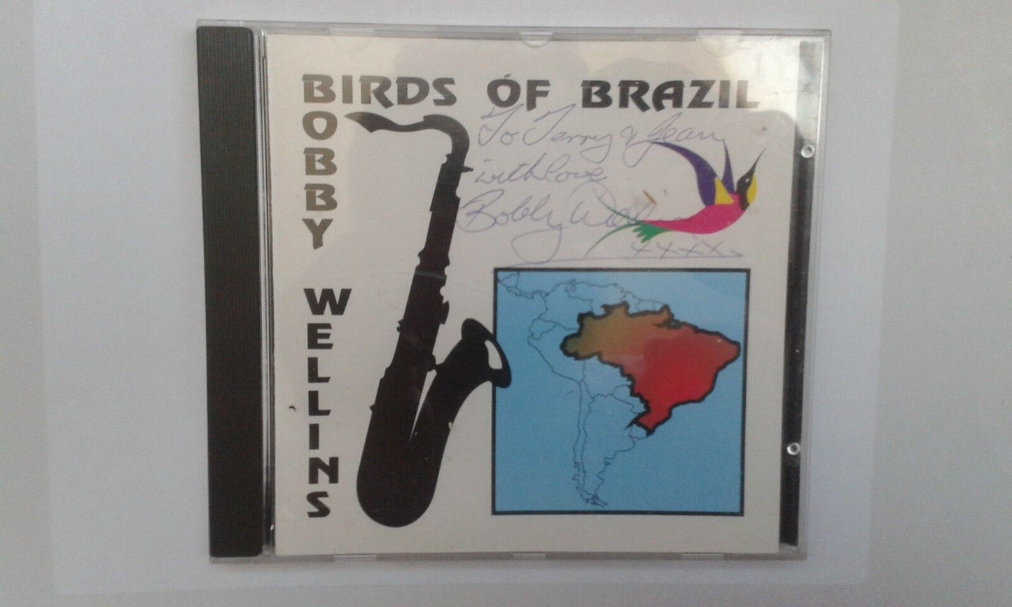 Bobby Wellins ‎– Birds Of Brazil SIGNED CD