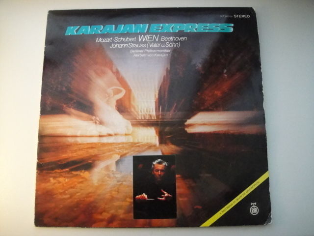 Karajan - conductor,Strauss:Kaiser-Walzer/Mozart:Serenade/Schubert:Symphony  2LP