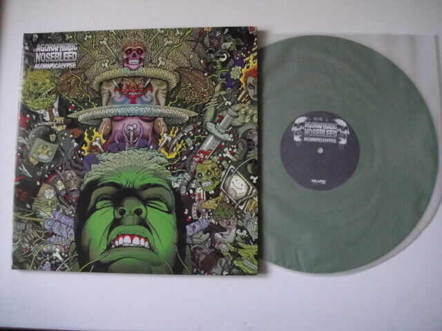 Agoraphobic Nosebleed ‎– Agorapocalypse LP GREEN Relapse – RR 7037 USA 2009