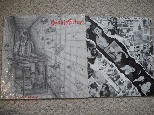 Death In Action ‎– Just For Our Sake...? LP We Bite Rec. 062 Germany 1990 Thrash