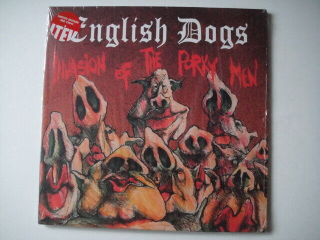 English Dogs ‎– The Invasion Of The Porky Men 2xLP Let Them Eat ‎– LETV474 RED