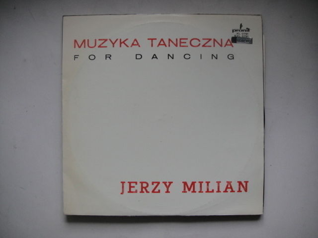 Jerzy Milian ‎– Muzyka Taneczna / For Dancing LP Polish JAZZ/FUNK/BREAKS!