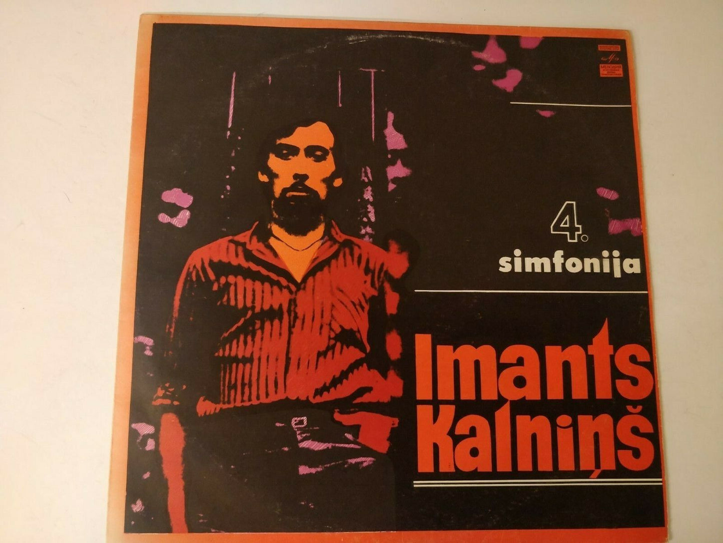 Imants Kalnins ‎– Simfonija Nr. 4 LP Latvia Acid Rock/Modern