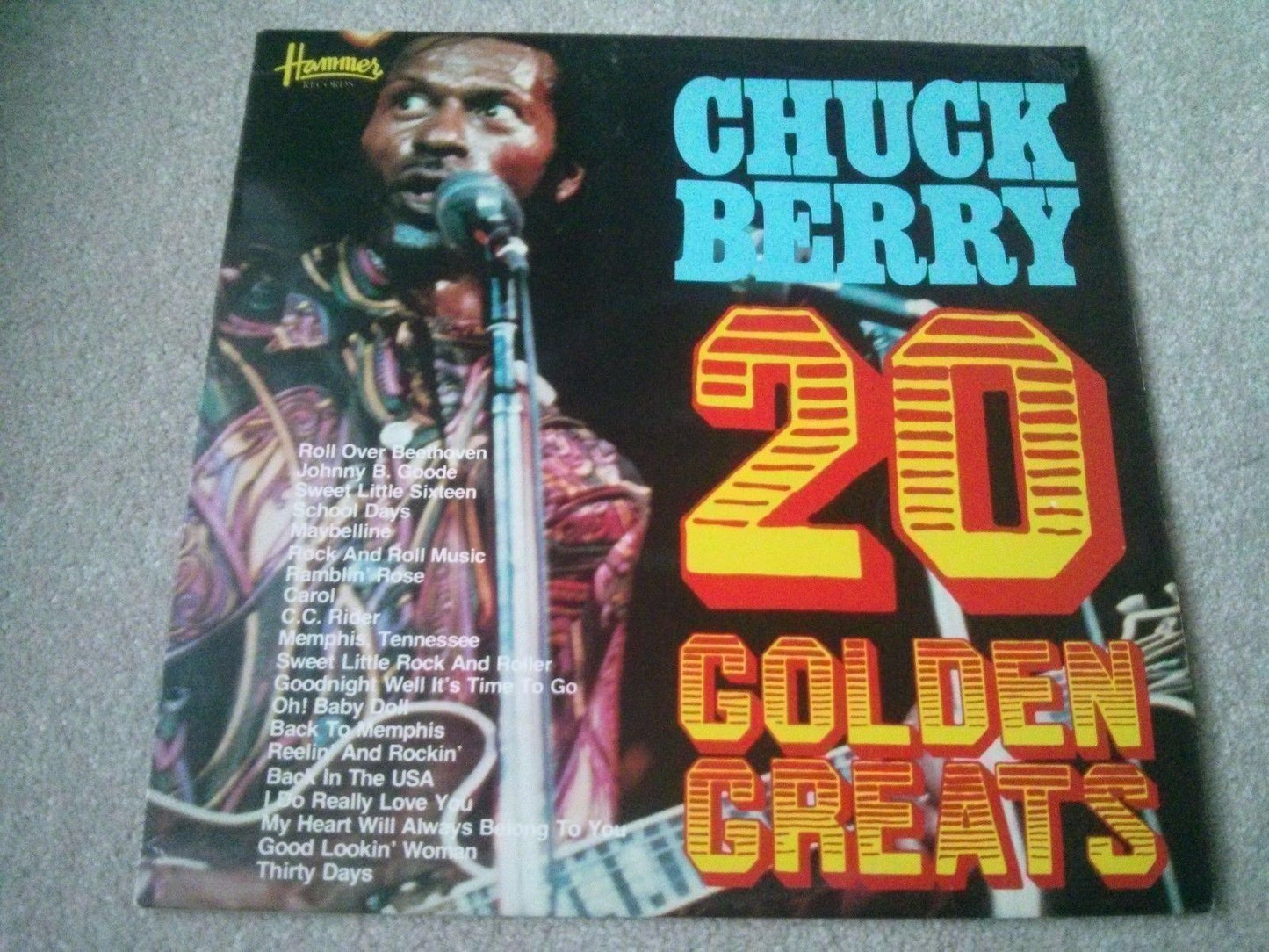 Chuck Berry ‎– 20 Golden Greats LP Hummer UK