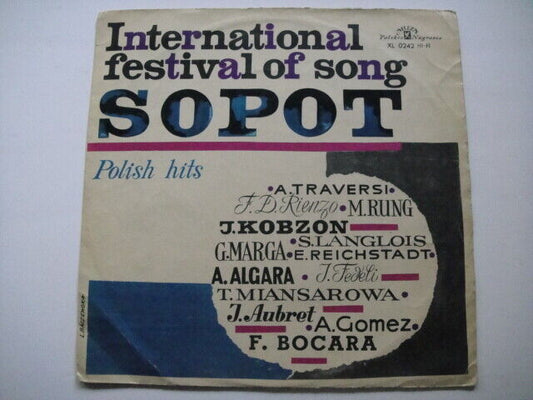 International Festival Of Song Sopot LP Anita Traversi/Frida Boccara/Fedeli