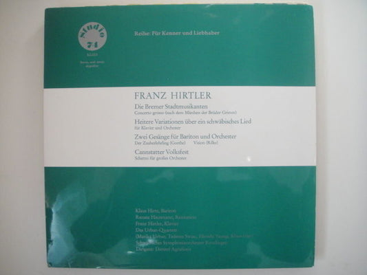 Hirtler Franz - piano, Cannstatter Volksfest/Die Bremer Stadtmusikanten(1952)LP