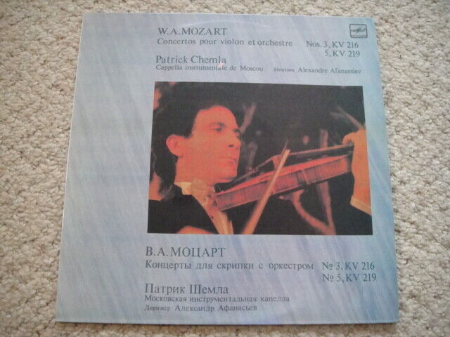 Patrick Chemla - violin MOZART Concertos for Violin and Orchestra Nos 3,5 KV216