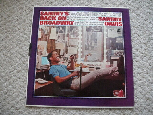 Sammy Davis Jr. ‎–  Back On Broadway LP Reprise Rec. ‎– R 6169 UK 1965 MONO