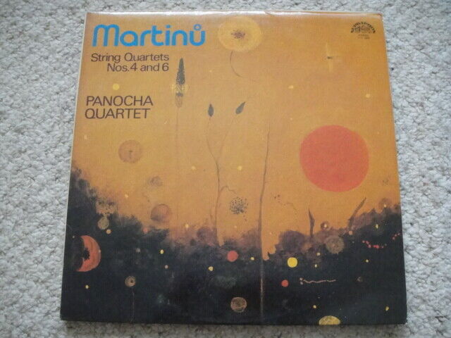 Martinu: String Quartets Nos. 4 & 6 LP Panocha Quartet.