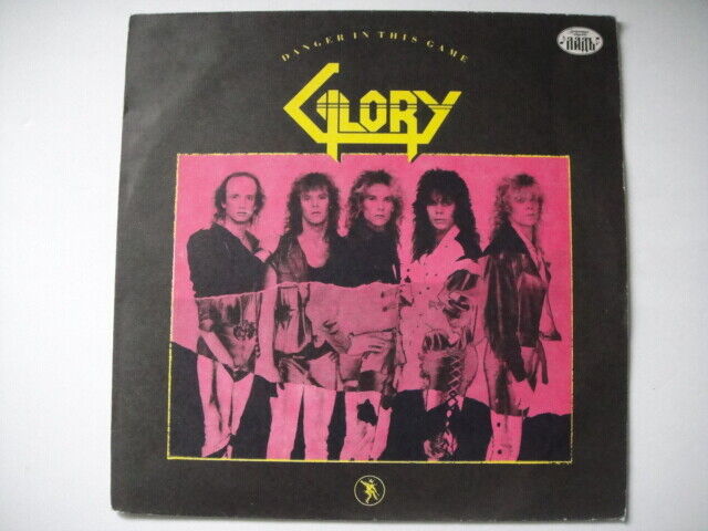 Glory  ‎– Danger In This Game SOVIET press LP Russian DIFFERENT! Glam/Hair Metal