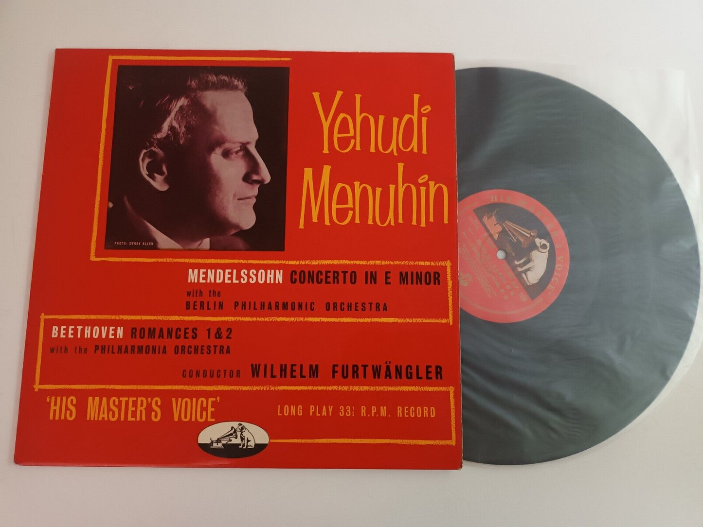 FURTWANGLER Mendelssohn: Concerto In E Minor  Beethoven: Romances 1&2 Menuhin LP